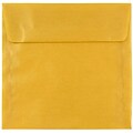 JAM Paper® 6 x 6 Square Translucent Vellum Invitation Envelopes, Gold, Bulk 250/Box (PACV577H)