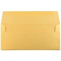 JAM Paper Open End #10 Business Envelope, 4 1/8 x 9 1/2, Metallic Gold, 50/Pack (SD5360 07I)