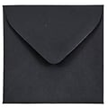 JAM Paper 3.125 x 3.125 Mini Square Invitation Envelopes, Black Linen, 25/Pack (V01200)