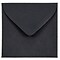 JAM Paper 3.125 x 3.125 Mini Square Invitation Envelopes, Black Linen, Bulk 1000/Carton (V01200B)