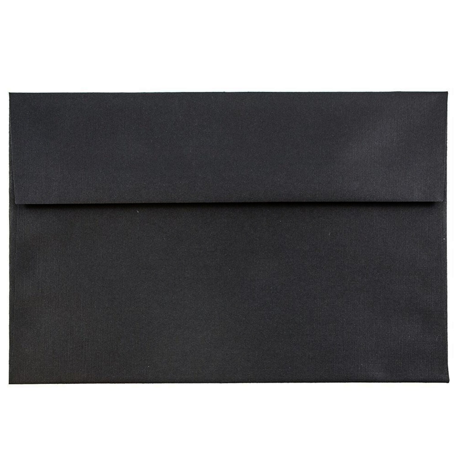 JAM PAPER Gummed A7 Square Invitation Envelopes, 5 1/4 x 7 1/4, Black, 25/Pack (95125I)