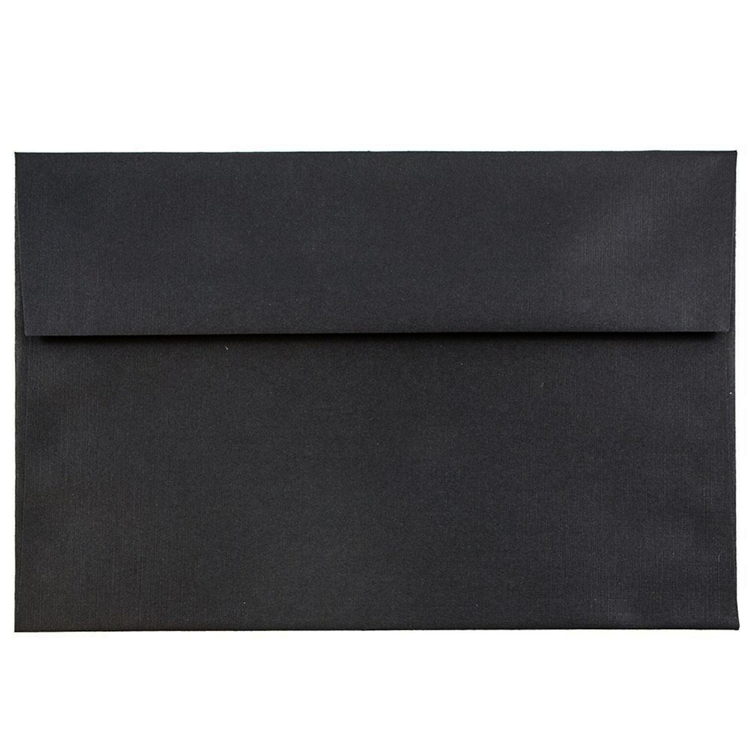 JAM Paper A7 Invitation Envelopes, 5.25 x 7.25, Black Linen, 50/Pack (V01205I)