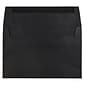 JAM Paper A7 Invitation Envelopes, 5.25 x 7.25, Black Linen, 50/Pack (V01205I)