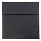 JAM Paper 5.5 x 5.5 Square Invitation Envelopes, Black Linen, 25/Pack (V01210)