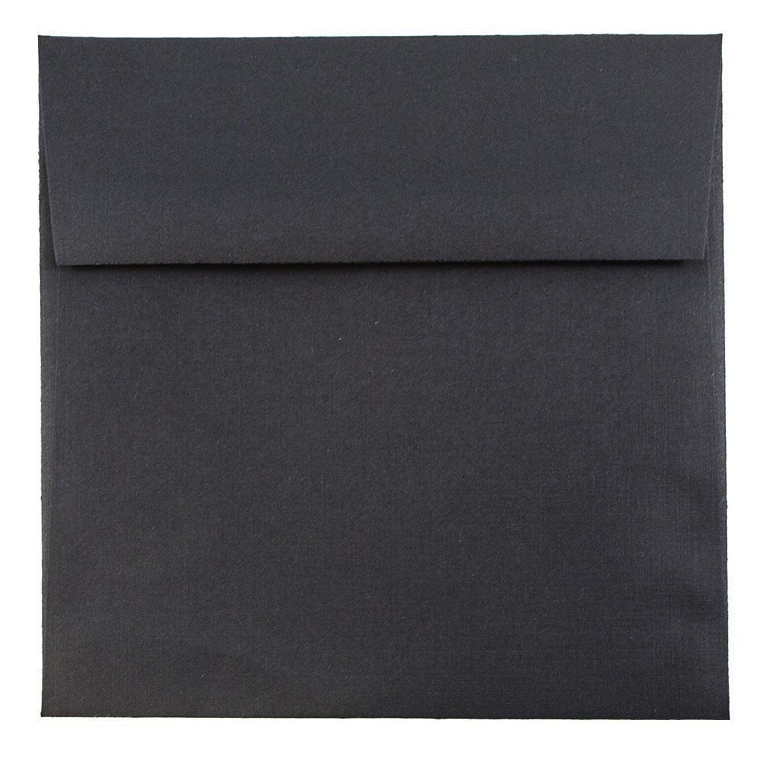 JAM Paper 5.5 x 5.5 Square Invitation Envelopes, Black Linen, Bulk 250/Box (V01210H)