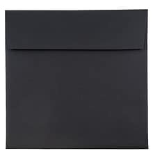 JAM Paper 9 x 9 Square Invitation Envelopes, Black Linen, 25/Pack (V01215)