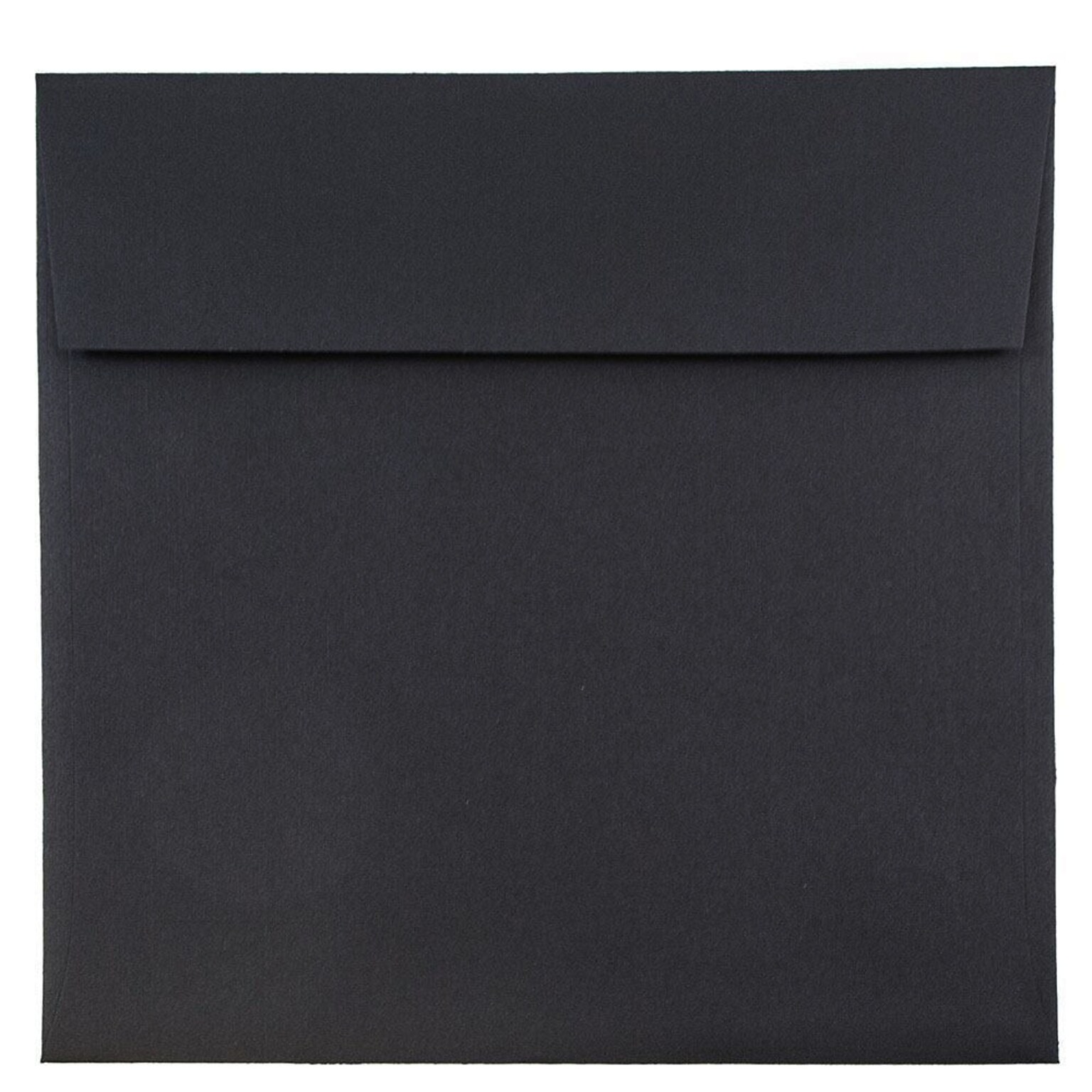 JAM Paper 9 x 9 Square Invitation Envelopes, Black Linen, 25/Pack (V01215)