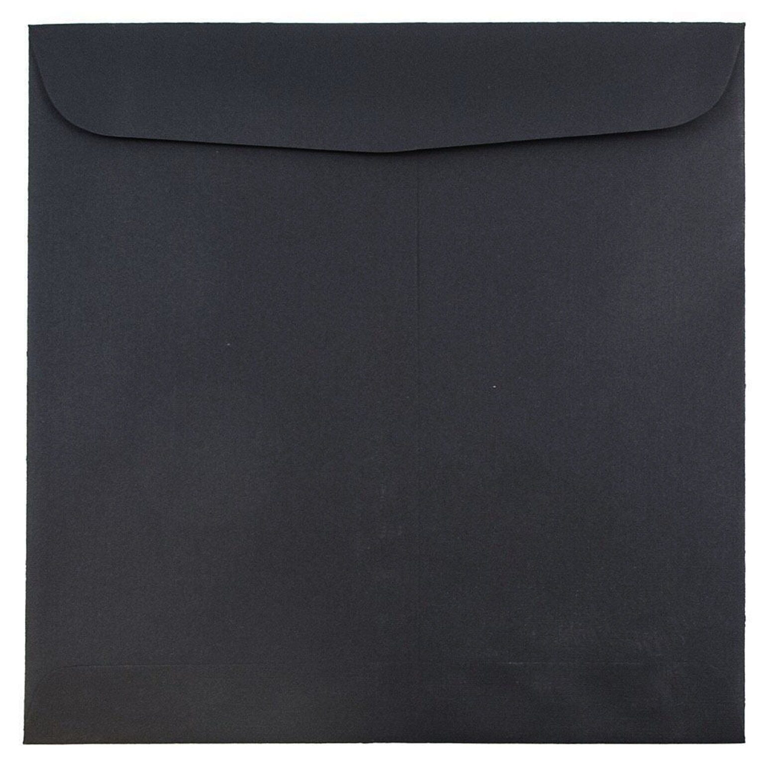 JAM Paper 9.5 x 9.5 Square Invitation Envelopes, Black Linen, 25/Pack (V01216)