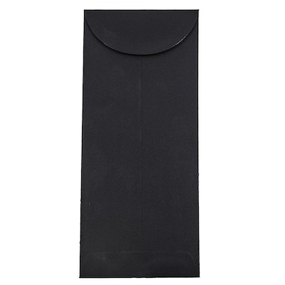 JAM Paper Open End #12 Catalog Envelope, 4 3/4 x 11, Black, 50/Pack (V01220I)