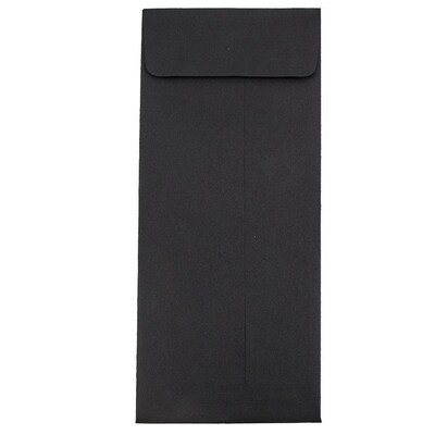 JAM Paper #14 Policy Business Commercial Envelope, 5 x 11 1/2, Black, 50/Pack (V01221I)