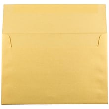 JAM Paper A8 Metallic Invitation Envelopes, 5.5 x 8.125, Stardream Gold, 25/Pack (V018295)