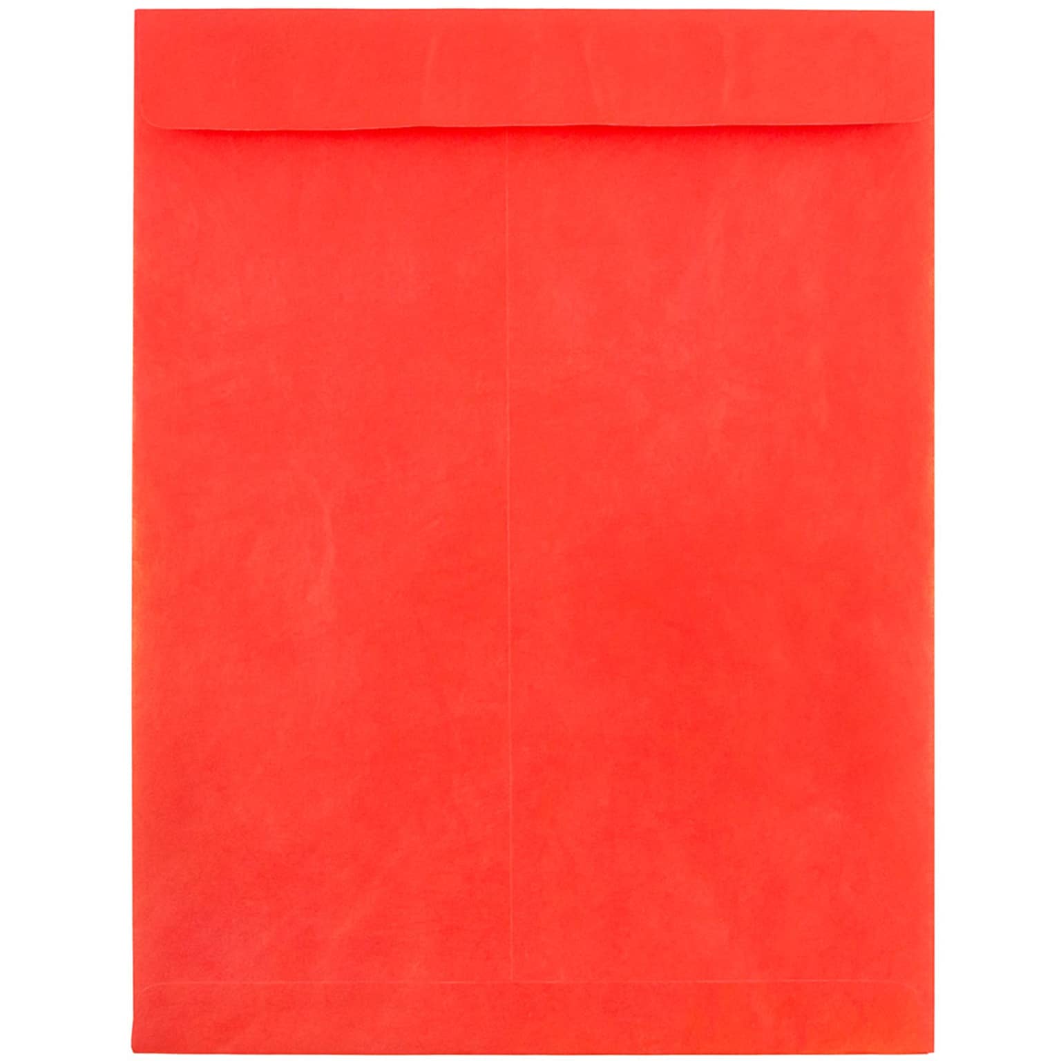 JAM Paper 10 x 13 Tear-Proof Open End Catalog Envelopes, Red, 25/Pack (V021383)