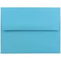 JAM Paper® A2 Colored Invitation Envelopes, 4.375 x 5.75, Blue Recycled, 25/Pack (WDBH600)