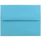 JAM Paper® A2 Colored Invitation Envelopes, 4.375 x 5.75, Blue Recycled, 25/Pack (WDBH600)