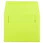 JAM Paper® A2 Colored Invitation Envelopes, 4.375 x 5.75, Ultra Lime Green, 25/Pack (WDBH610)