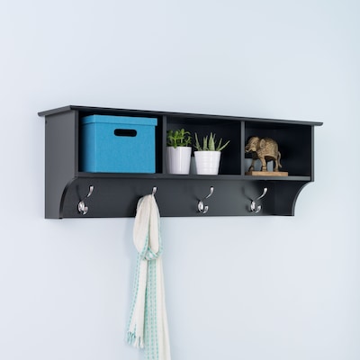 Prepac™ Sonoma Entryway Cubbie Shelf, 48 x 11.5, Black (BEC-4816)