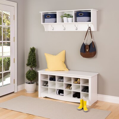 Prepac™ Sonoma Entryway Cubbie Shelf, 48" x 11.5", White