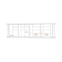 Prepac™ Wall Mounted Desk Hutch, 48 x 11.5, Espresso (EHD-1348)