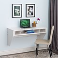 Prepac Designer 42 W Floating Desk, White (WEHW-0500-1)