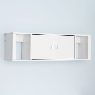 Prepac™ Designer Floating Hutch, 42.5" x 12", White