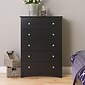 Prepac™ 45.25" Sonoma 5 Drawer Chest, Black (BDC-3345-K)