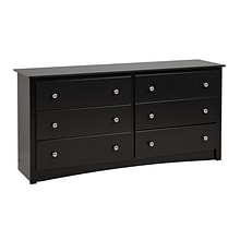 Prepac™ 29 Sonoma 6 Drawer Dresser, Black (BDC-6330-K)