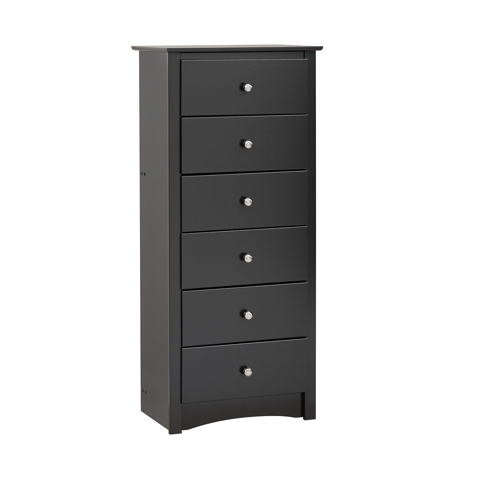 Prepac™ 53.25 Sonoma Tall 6 Drawer Chest, Black