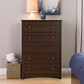 Prepac™ 45.25 Fremont 5 Drawer Chest, Espresso