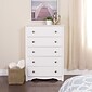 Prepac™ 45.25" Monterey 5 Drawer Chest; White (WDC-3345-K)