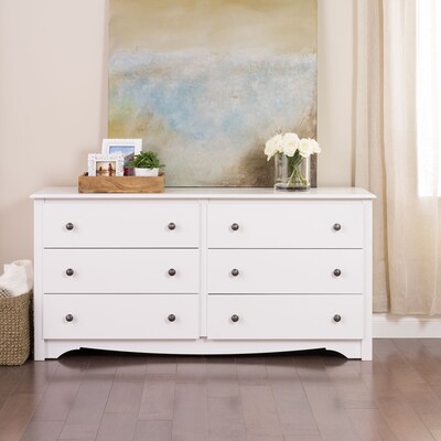 Prepac™ 29 Monterey 6 Drawer Dresser, White (WDC-6330-K)