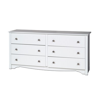 Prepac™ 29" Monterey 6 Drawer Dresser, White (WDC-6330-K)