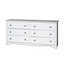 Prepac™ 29 Monterey 6 Drawer Dresser, White (WDC-6330-K)