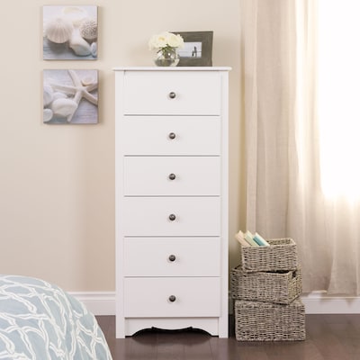 Prepac™ 53.25 Monterey Tall 6 Drawer Chest, White