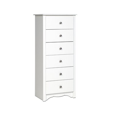 Prepac™ 53.25" Monterey Tall 6 Drawer Chest, White