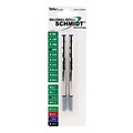 Schmidt 6040 Fineliner W/ Spring Loaded Refill, Fits Most Capped Rollerball Pens, Medium, Blue, 2 Pack (SC58118)
