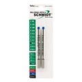 Schmidt P8120 Short Capless Rollerball Refill, Broad, Blue, 2 Pack (SC58134)