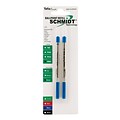 Schmidt 9000 Easy Flow Hybrid Ballpoint Refill, fits Parker ballpoint pens, Broad, Blue, 2 Pack (SC5