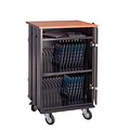 Oklahoma Sound Steel Tablet Storage and Charging Cart, 32-Tablet Capacity, Cherry Top (TCSC-32)