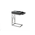 Monarch Specialties Accent Table In Chrome and Glossy Grey ( I 3171 )