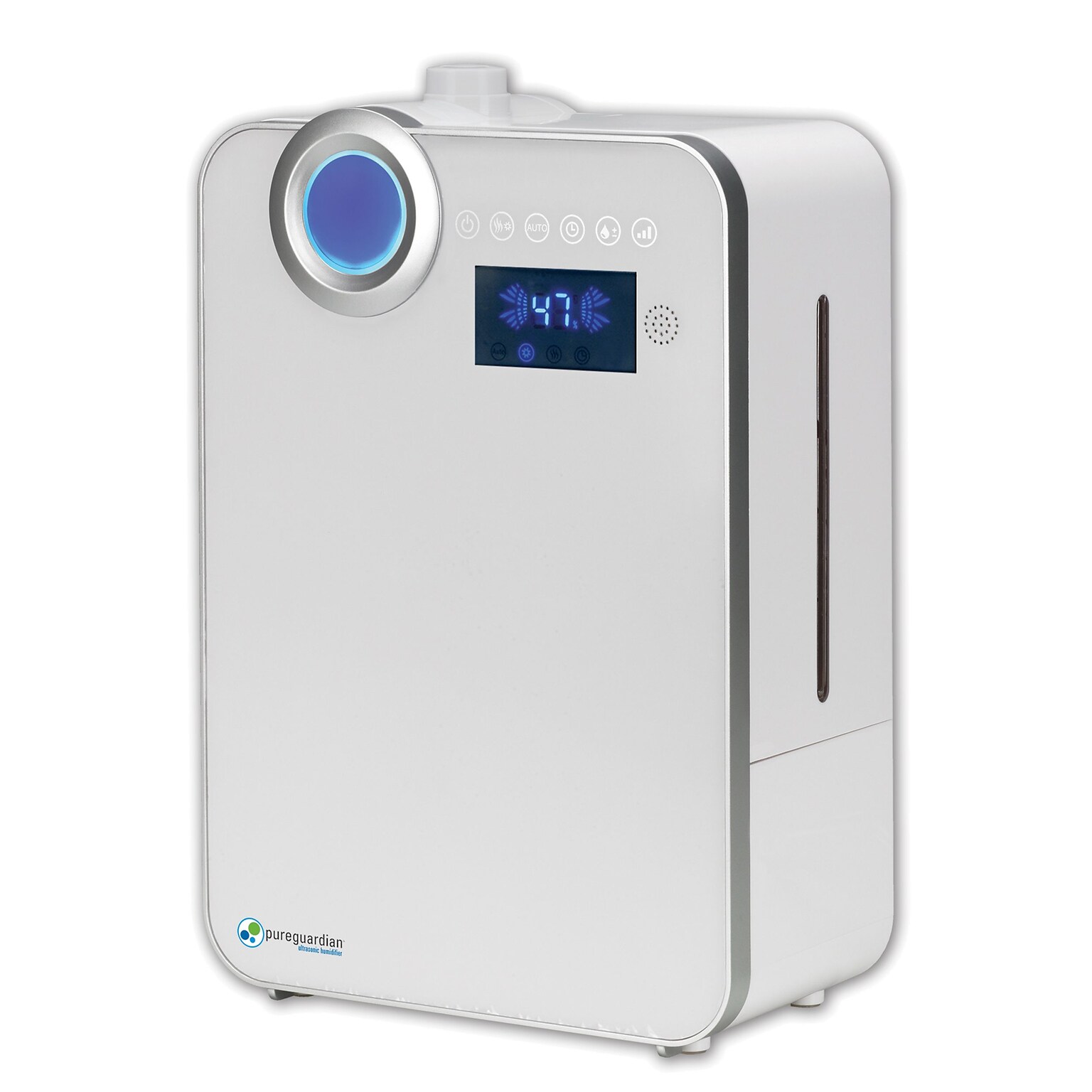 PureGuardian H7550 90-Hour Elite Ultrasonic Warm and Cool Mist Humidifier with Digital Smart Mist Sensor, 1.32-Gallon