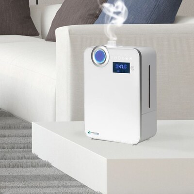 PureGuardian H7550 90-Hour Elite Ultrasonic Warm and Cool Mist Humidifier with Digital Smart Mist Sensor, 1.32-Gallon