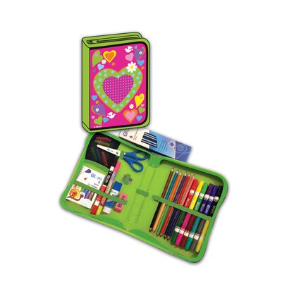 Heart Designed All-In-One School Supplies with Carrying Case, Grades K-4, 41 Pieces (BMB26011669)