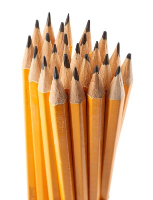 Charles Leonard Pre-Sharpened Pencil with Eraser, #2 Lead, Yellow, Pack of 12 (CHL65512Q)