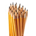 Charles Leonard Pre-Sharpened Pencil with Eraser, #2 Lead, Yellow, Pack of 12 (CHL65512Q)