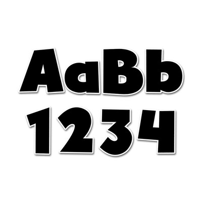 Creative Teaching Press Bold Black 4 Designer Letters (CTP1949)