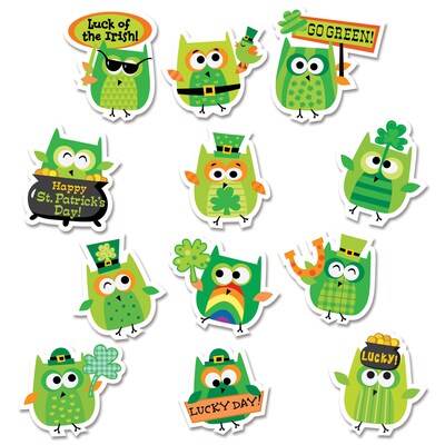 Creative Teaching Press St. Patricks Day Owl Stickers, 60 ct. (CTP2109)