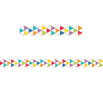 Creative Teaching Press Upcycle Style Rustic Triangles Border (35 x 2.75)