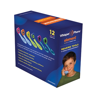 Harebrain WhisperPhone Language Skills Variety Pack, Multicored, Ages 4-9 (HB-WPEVP12)