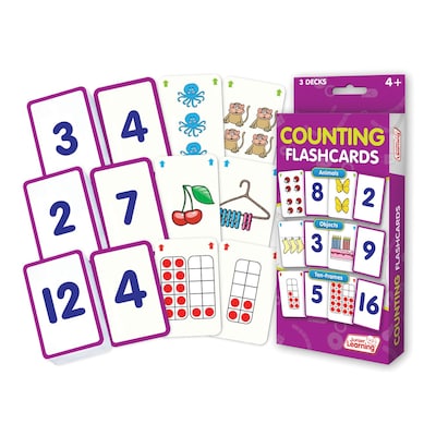 Counting Flash Cards for grades PreK-1, 1 pack of 162 cards (JRL210)