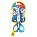Maped Sensoft Scissors with Flexible Handles, Lefty, 5 Stainless Steel Blunt Tip, Multicolor (MAP693500)